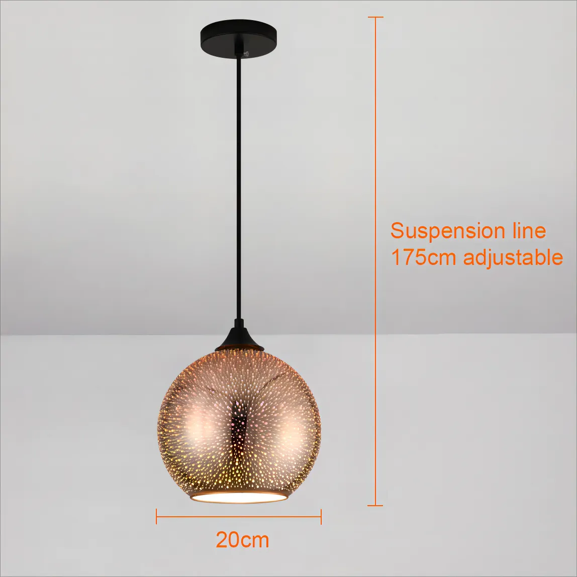 Vivolux | Perforierte Glas-Deckenleuchte