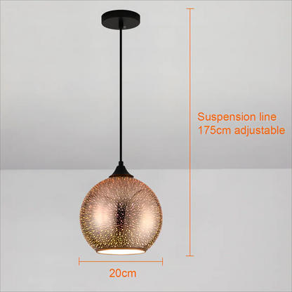 Vivolux | Perforierte Glas-Deckenleuchte