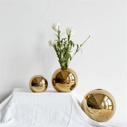 Vivolux | Goldene Kugelvase