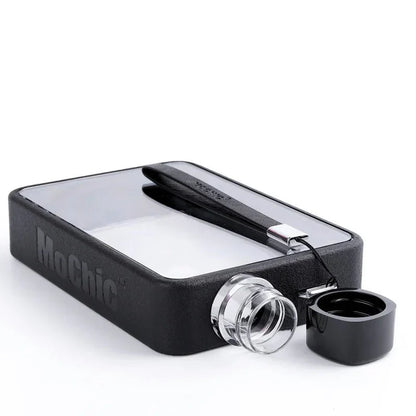 Vivolux | Flache transparente Wasserflasche