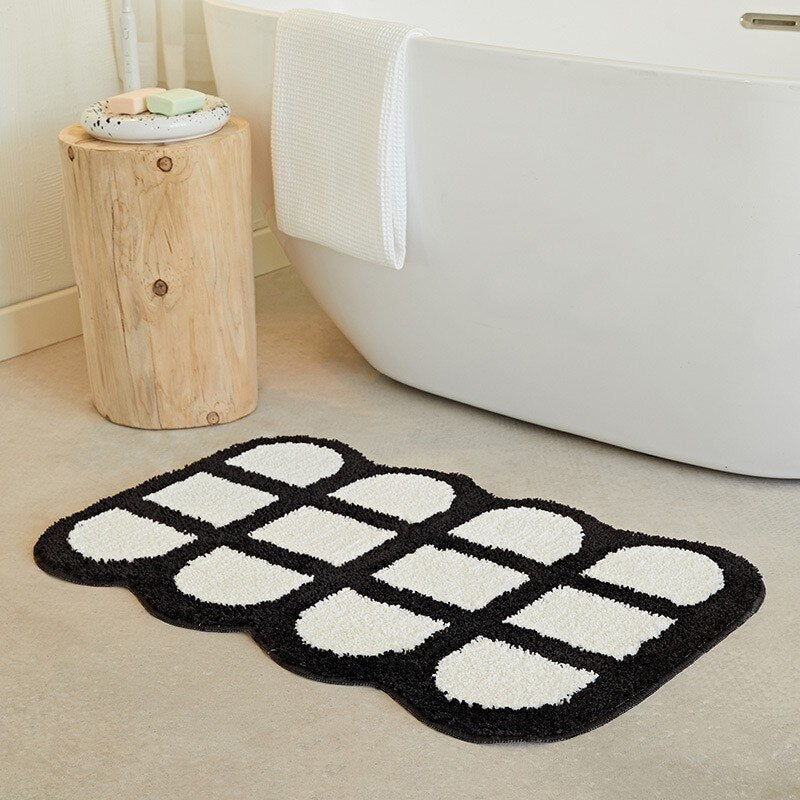 Vivolux | Fluffy Schachbrettgitter Teppich