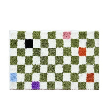 Vivolux | Fluffy Schachbrettgitter Teppich