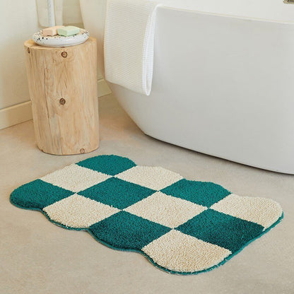 Vivolux | Fluffy Schachbrettgitter Teppich