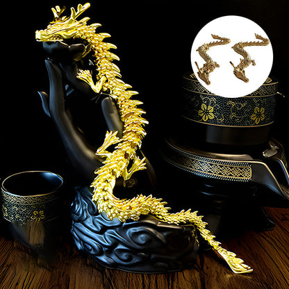 Vivolux | Goldener Drache mit beweglichen Gelenken