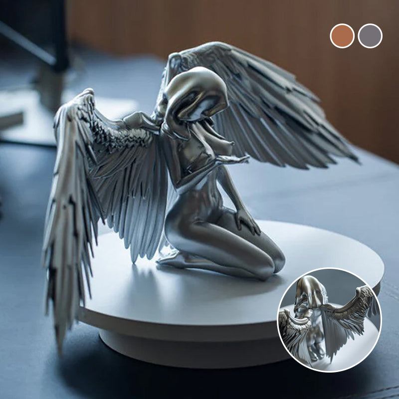 Vivolux | Art Angel Weiblich Frau Flügel Knien Umhang Hut