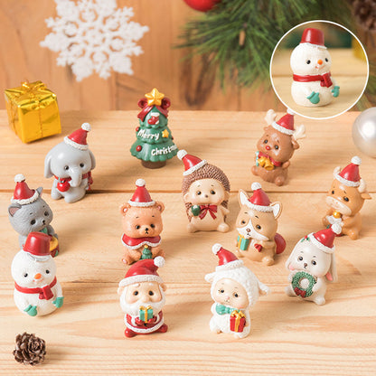 Vivolux | Handgefertigte Tier-Weihnachtsmann-Ornamente