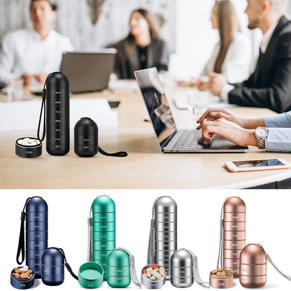 Vivolux | 7 Tage tragbare Pillendose für Reisen