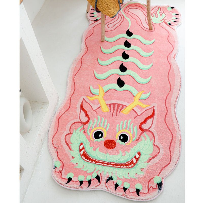 Vivolux | Lustiger Dickel-Drache Weicher Teppich