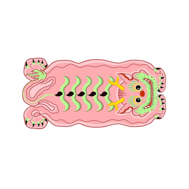 Vivolux | Lustiger Dickel-Drache Weicher Teppich