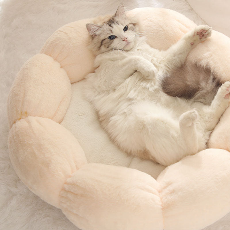 Vivolux | Tiefschlafende Blumenform Katzenbett