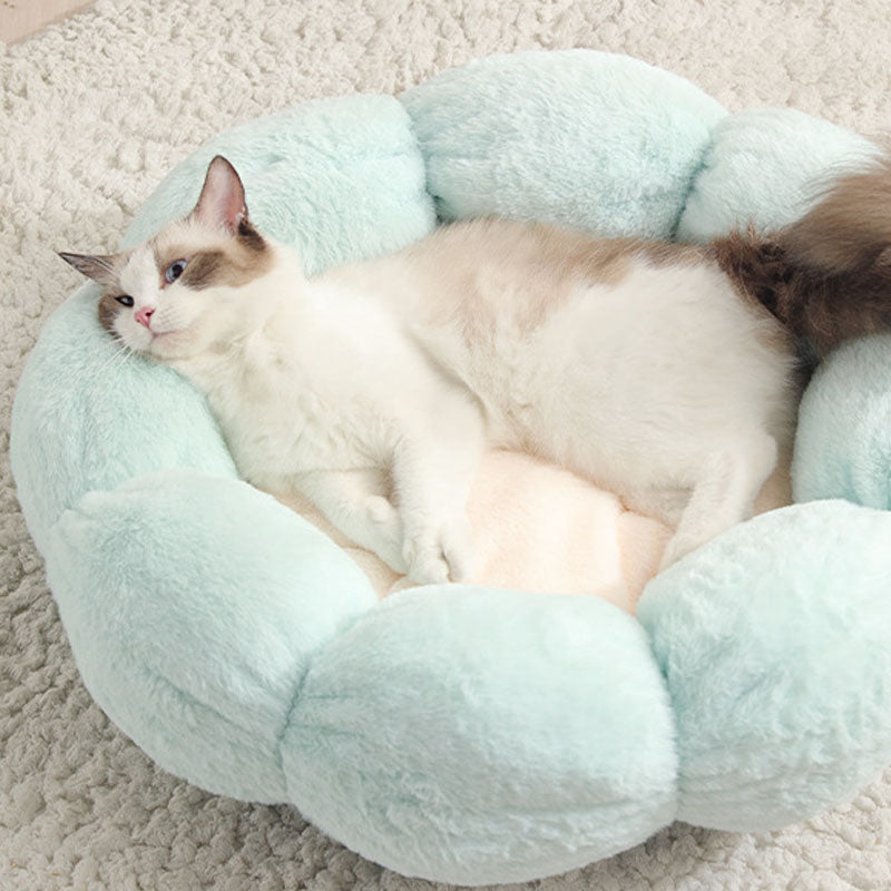 Vivolux | Tiefschlafende Blumenform Katzenbett