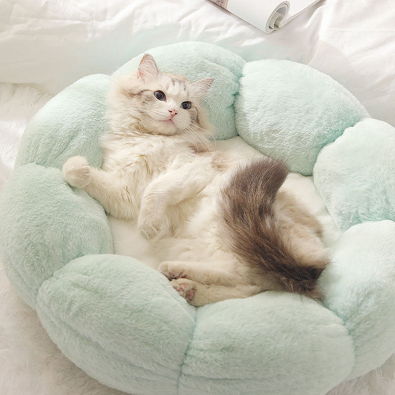 Vivolux | Tiefschlafende Blumenform Katzenbett