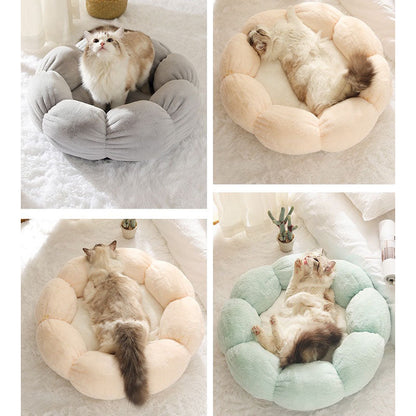 Vivolux | Tiefschlafende Blumenform Katzenbett