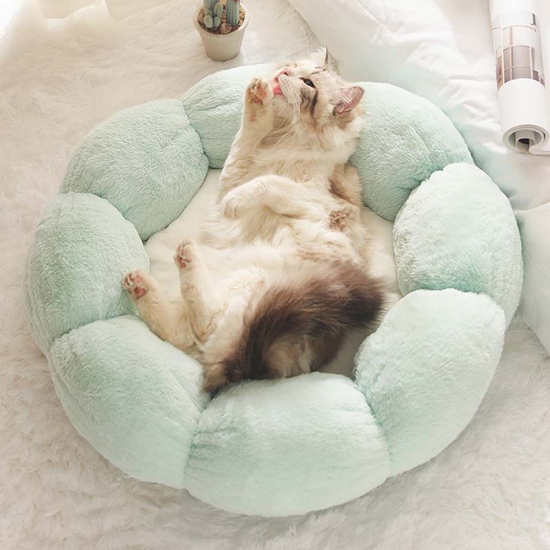 Vivolux | Tiefschlafende Blumenform Katzenbett