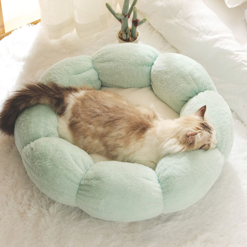 Vivolux | Tiefschlafende Blumenform Katzenbett