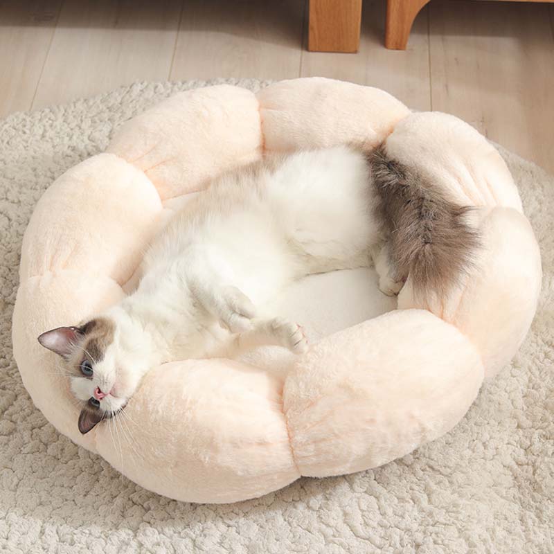 Vivolux | Tiefschlafende Blumenform Katzenbett