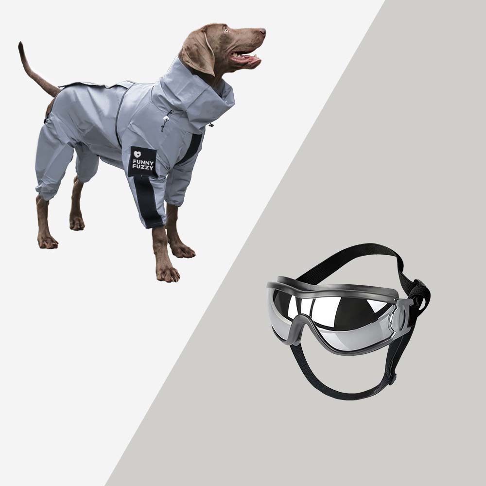 Vivolux | Reflektierender Allwetter wasserdichter cooler Hundezubehör Regenmantel