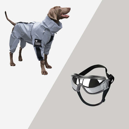 Vivolux | Reflektierender Allwetter wasserdichter cooler Hundezubehör Regenmantel