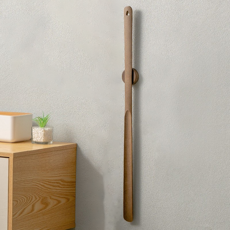 Vivolux | Holz langer Griff magnetischer Schuhlöffel