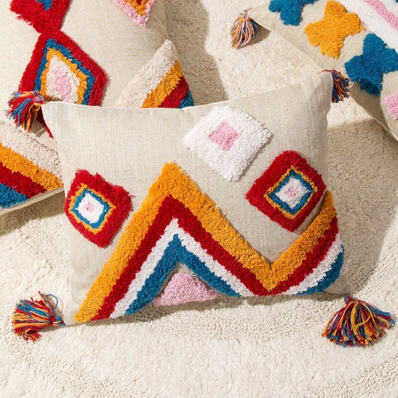 Vivolux | Handgefertigte marokkanische Boho-Stil Kissenhülle