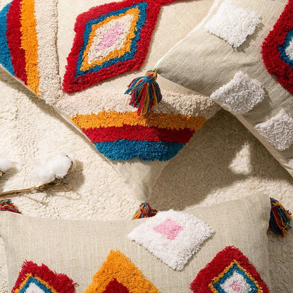 Vivolux | Handgefertigte marokkanische Boho-Stil Kissenhülle