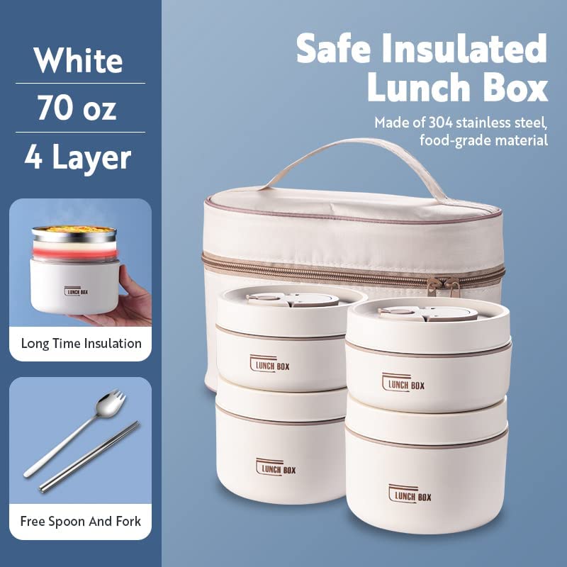 Vivolux | Thermoisolierte Lunchbox-Behälter aus Edelstahl