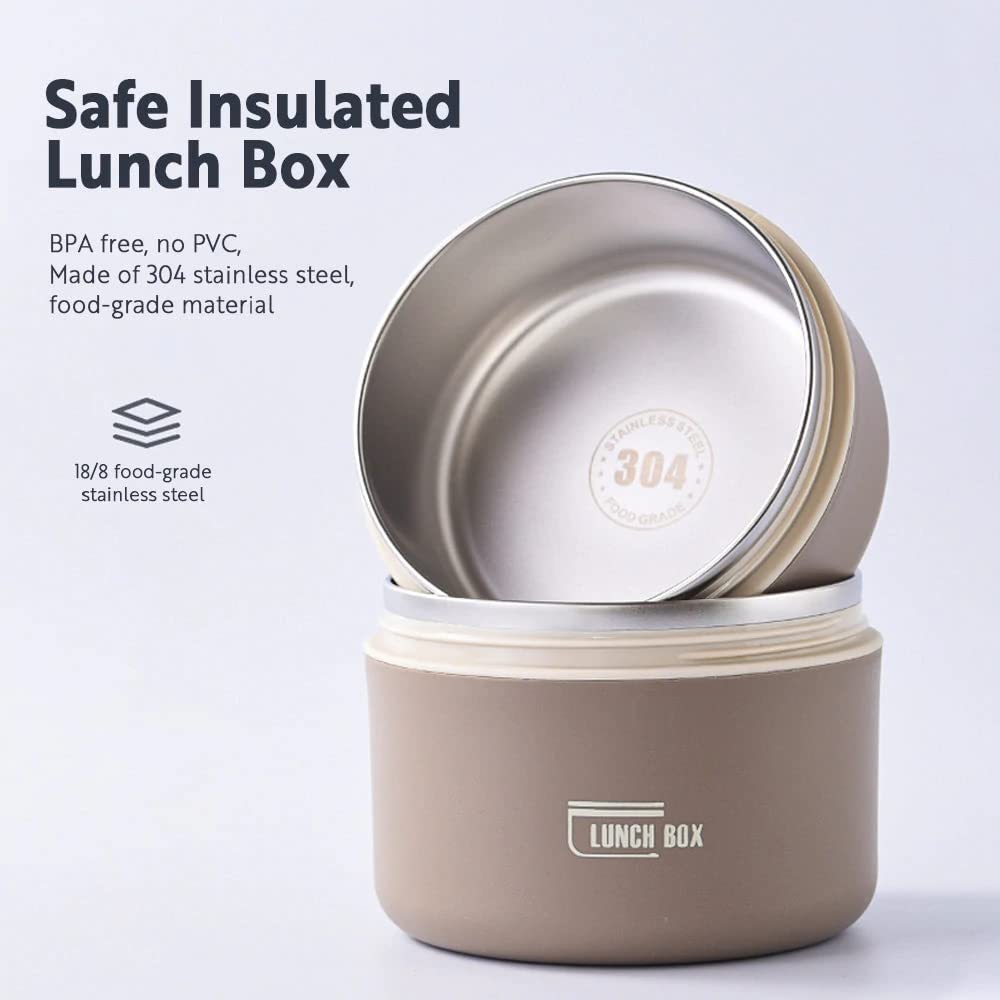 Vivolux | Thermoisolierte Lunchbox-Behälter aus Edelstahl