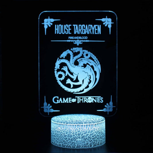 Vivolux | 3D Lampe Game Of Thrones Haus Targaryen
