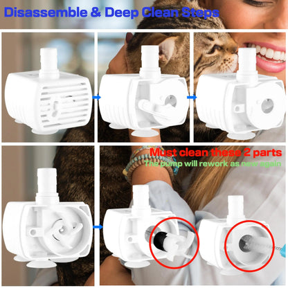 Vivolux | Katzenwasserbrunnen aus Edelstahl Ruhiger Spender