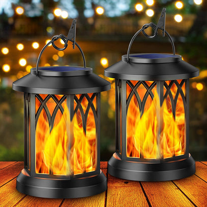 Vivolux | FlameGlow™ - Hängende Solar-Flammenlaterne (2er-Pack)