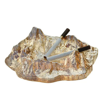 Vivolux | Ice Style Mountain Glas Aschenbecher Dekoration