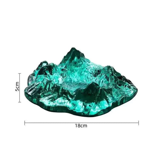 Vivolux | Ice Style Mountain Glas Aschenbecher Dekoration