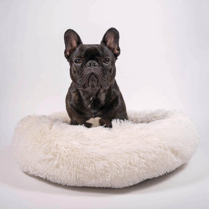 Vivolux | Runder Plüsch Beruhigender Donut Hundebett für kleine bis große Hunde