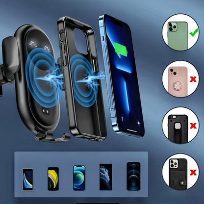 Vivolux | Auto-Handyhalter mit kabellosem Ladegerät