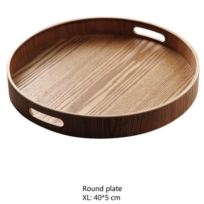 Vivolux | Schlanke, runde Serviertabletts aus Holz