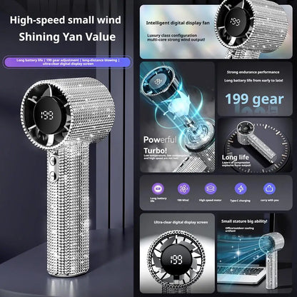 Vivolux | Diamond Breeze Handheld Fan