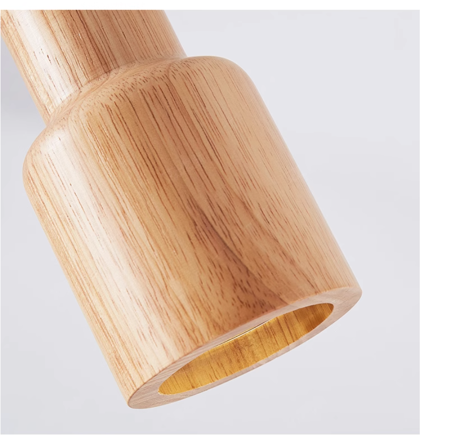 Vivolux | Skandinavische Holz Hängeleuchte – Minimalistisches Design für Wohnzimmer und Schlafzimmer | Natürlicher Holzlook
