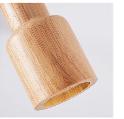 Vivolux | Skandinavische Holz Hängeleuchte – Minimalistisches Design für Wohnzimmer und Schlafzimmer | Natürlicher Holzlook