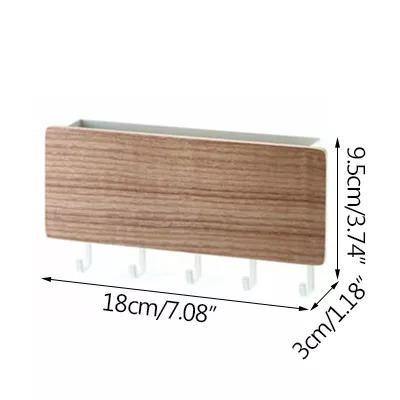 Vivolux | KeyOrganize Holz Schlüsselhalter Wandregal | Multifunktional & Stilvoll | Wand-Deko & Aufbewahrung