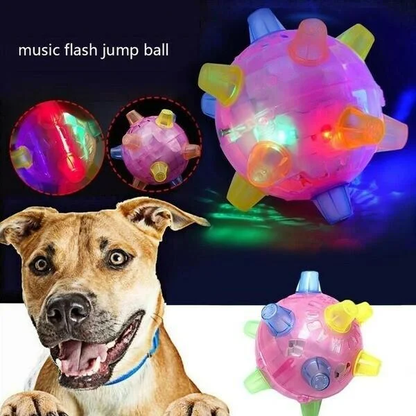 Vivolux | Hundespielzeug LED springender interaktiver Ball Gummi