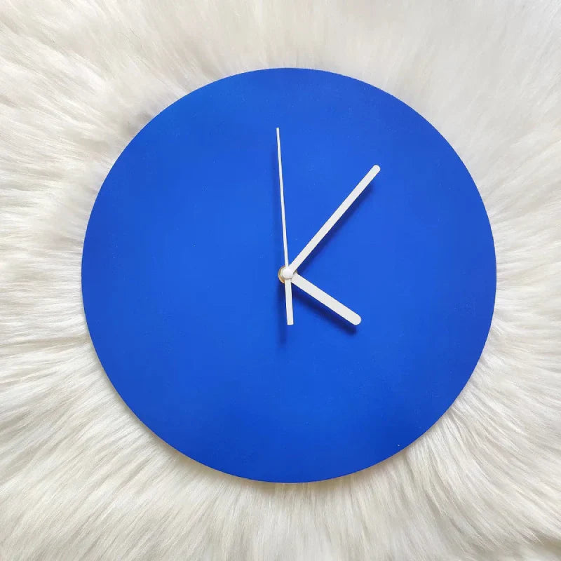 Vivolux | Klein Blaue Geometrische Wanduhr