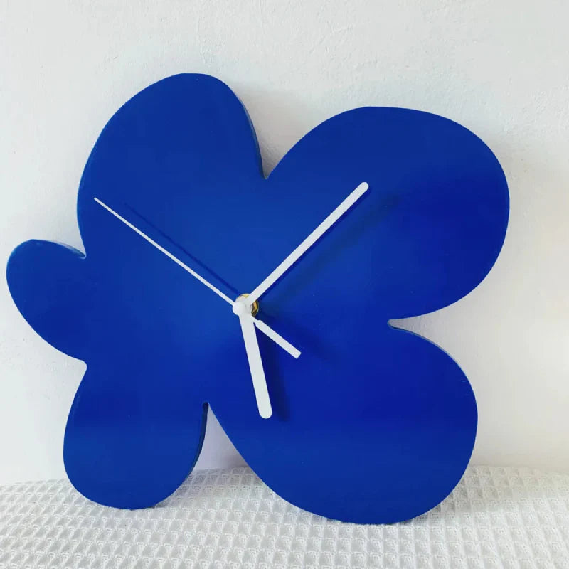 Vivolux | Klein Blaue Geometrische Wanduhr