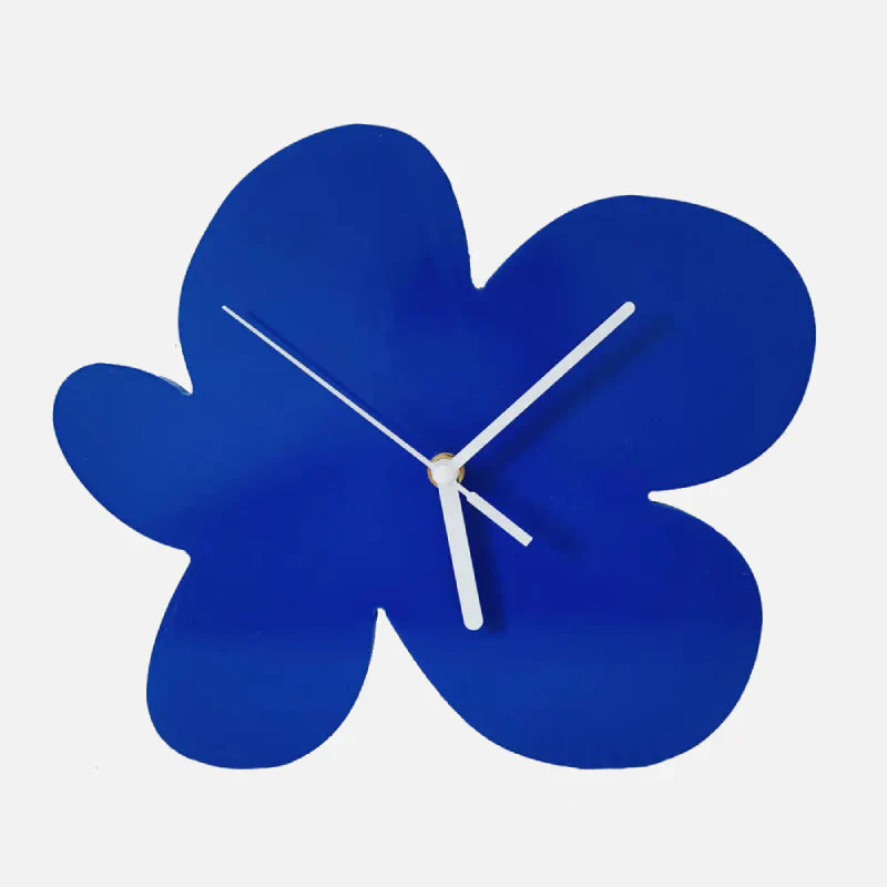 Vivolux | Klein Blaue Geometrische Wanduhr