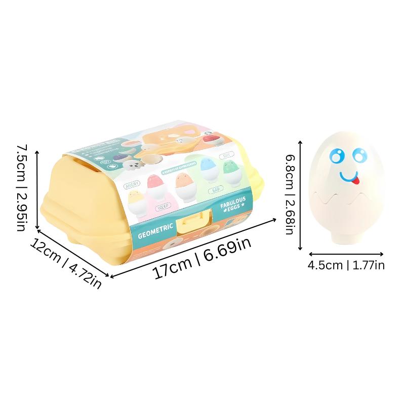 Vivolux | Bildungs-Plastik-Farbbestimmungs-Ei-Spielzeug