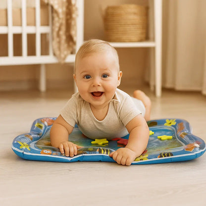 Vivolux | Baby Tummy Time Wasser Matte mit Ozean-Spielzeug