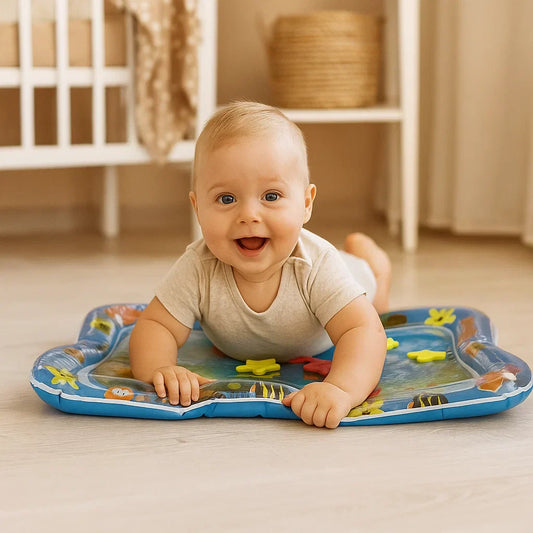 Vivolux | Baby Tummy Time Wasser Matte mit Ozean-Spielzeug