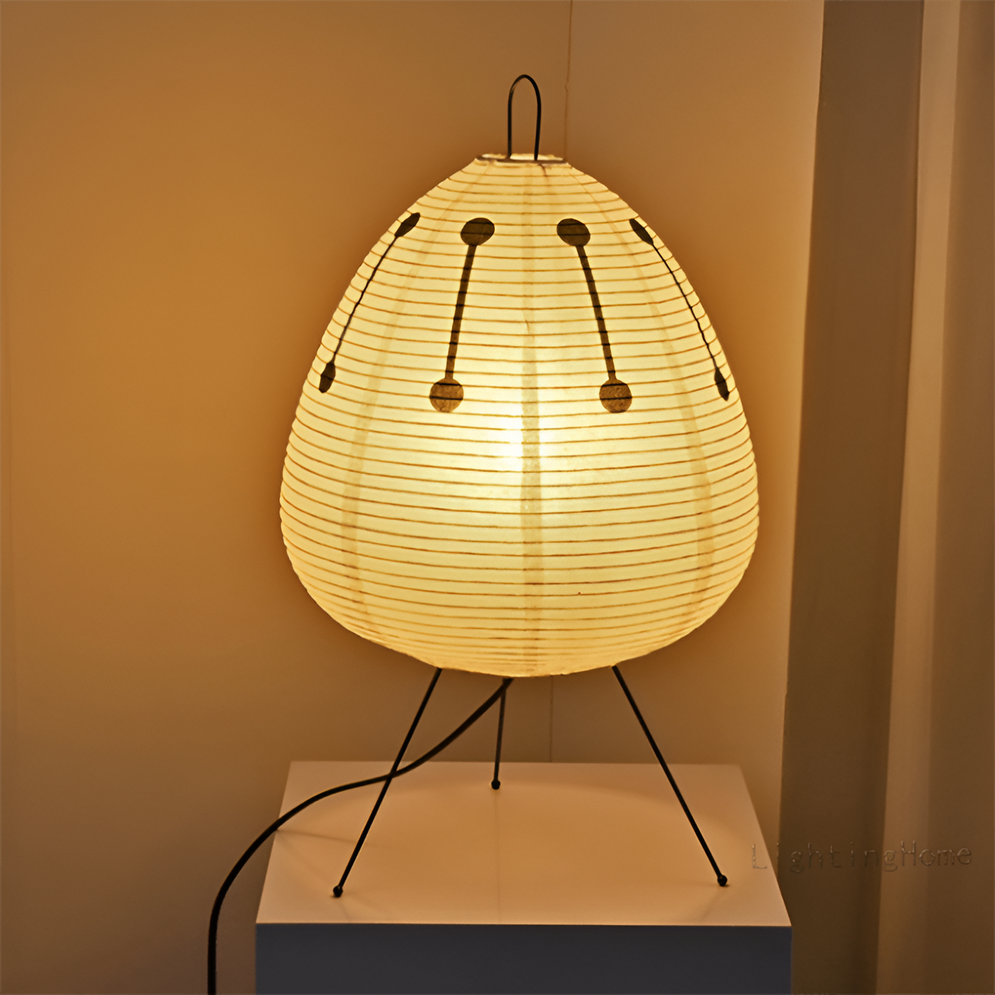 Vivolux | ZenLoom – Luxuriöse Tischlampe mit japanischem Wabi-Sabi-Design für sanftes Licht