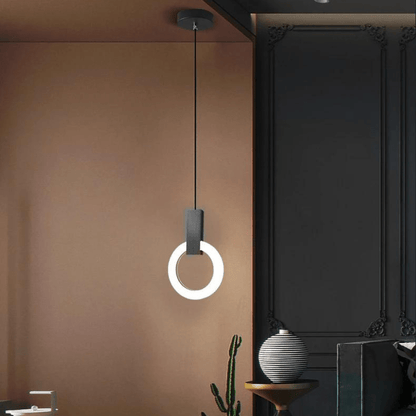 Vivolux | Nordische LED-Hängelampe aus Holz, kreisförmig