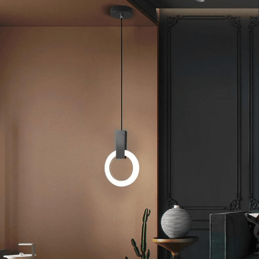 Vivolux | Nordische LED-Hängelampe aus Holz, kreisförmig