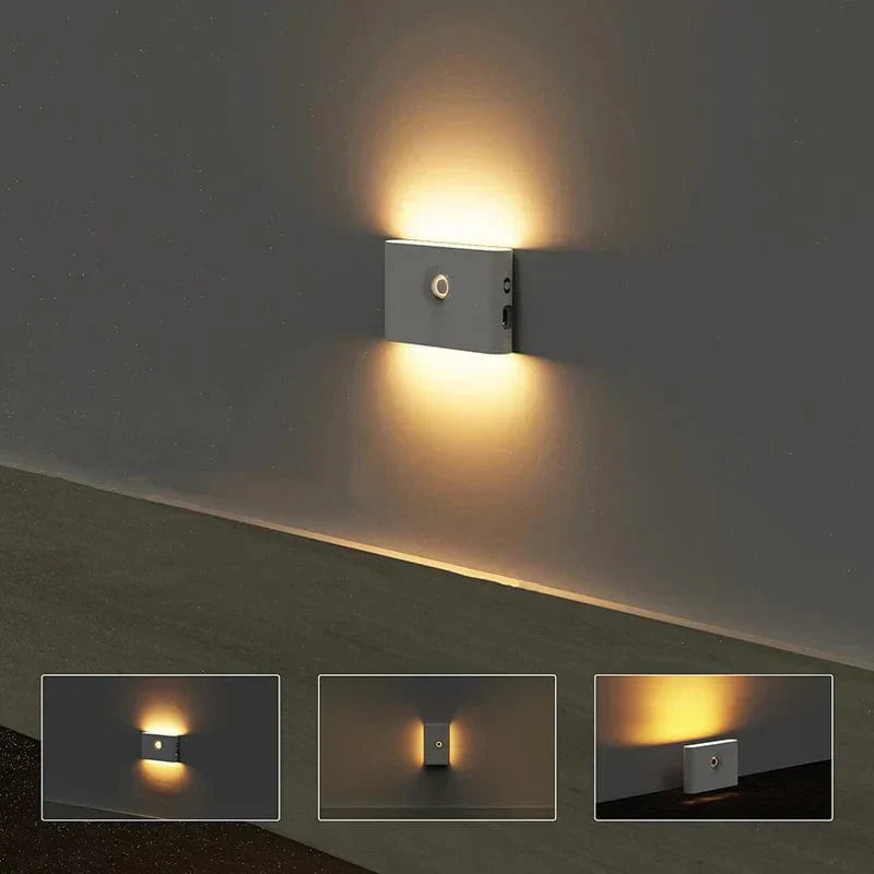 Vivolux | Drahtlose LED Nachtlichter mit Bewegungssensor | USB wiederaufladbar | Sanft warmes Licht